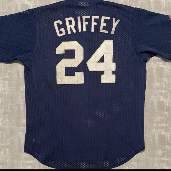 Vintage Majestic MLB Seattle Mariners Ken Griffey Jr BP Baseball Jersey. - Picture 2 of 5